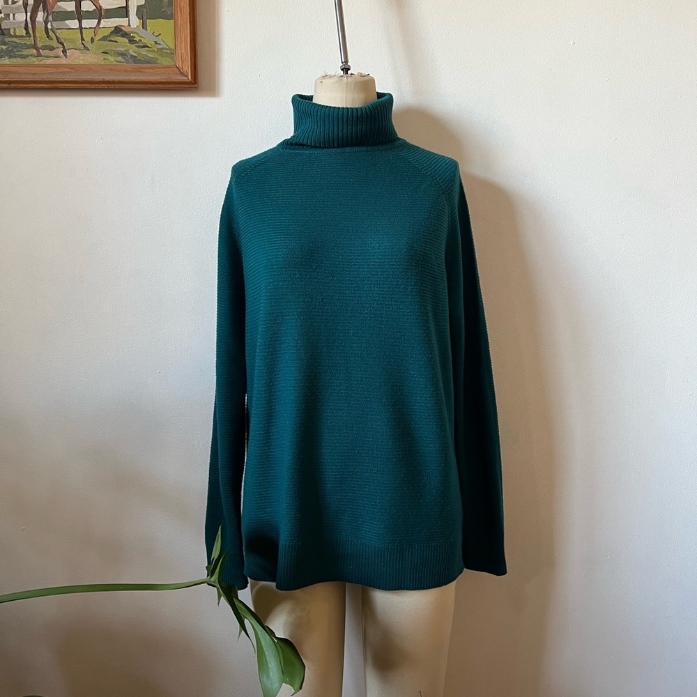 Brooks Brothers Teal Turtleneck Sweater
